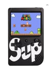 Taşınabilir video oyun konsolu 3 inç ekran 400 yüklü oyunlu mini atari siyah 2 oyunculu