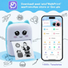 Taşınabilir Yazıcı, Mini Cep Kablosuz Termal Yazıcı Android İos Akıllı Telefonlar İçin Uygun, Bt Mürekkepsiz Baskı, Etiketler, Fişler, Fotoğraflar, Notlar, Öğrenme Bx40