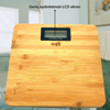 Techfit Bambu Banyo Baskülü Yüksek Hassasiyetli Darbelere Dijital Dayanıklı Terazi Tf 1065 Max 180kg Bx40