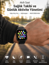 Telefon Görüşmesi Destekli, Nabız Ölçümü ve Uyku Analizi Özelliklerine Sahip Akıllı Saat