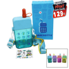 Telefon Modeli Renkli Mika Kristal Suluk Matara Pipetli - Vidalı Kapak - Askılı 300ml Bx40