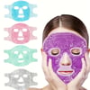 Terapi Jel Yüz Maskesi Soğuk Ve Sıcak Boncuklu Ayarlanabilir Maske (Mor)