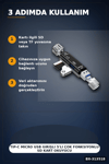 Tip-C Micro Usb Girişli 5'li Çok Fonksiyonlu Sd Kart Okuyucu Otg Dönüştürücü BX-313518