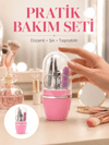 Tırnak Bakım Manikür Pedikür Seti 4 Parça Pembe Ev ve Seyahat Uyumlu Yeni Nesil