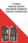Tırnak Temizliği, Tırnak Batığı ve Düzenli Bakım İçin 7 Parça Çelik Set