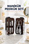Tırnak Temizliği, Tırnak Batığı ve Düzenli Bakım İçin 7 Parça Çelik Set
