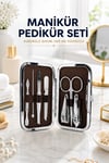 Tırnak Temizliği, Tırnak Batığı ve Düzenli Bakım İçin 7 Parça Çelik Set