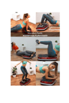 Titreşimli egzersiz plaka fitness tüm vücut spor masaj aleti 50cm siyah renk - Ekipman & Aksesuar