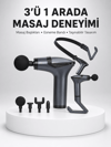 Titreşimli Şarjlı Masaj Aleti 3in1 Fonksiyonel Çok Amaçlı Model Yeni Nesil