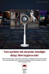 Tripotlu, WiFi ve HDMI Bağlantılı Taşınabilir HD Çözünürlüklü LED Projektör Cihazı