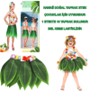 Tropikal Esintili Hawaii Yapraklı Parti Eteği Çocuk Boy Bx40
