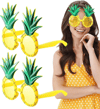 Tropikal Hawaii Ananas Şekilli Parti Gözlüğü 9.5 x 14 cm
