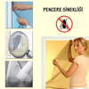 Tüm Cam Pencere Kapılara Uyumlu Tek Kanat Pencere Sinekliği Bx40