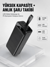 Tüm Cihazlarla Uyumlu 50.000 mAh Powerbank – Yüksek Kapasiteli, LED Gösterge ve Akıllı Koruma Fonksiyonlu