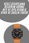 Tüm Telefonlara Uyumlu Akıllı Saat Uyku ve Sağlık Takibi Nabız Ölçer Adım sayar