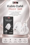 Turbo Şarj Destekli 120W Adaptör Ve Kablo Seti Telefon Uyumlu Pratik Kullanım