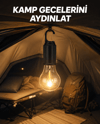 Type-C Şarjlı LED Kamp Lambası – Uzun Ömürlü Pil ve Yüksek Parlaklık