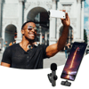 Type C Uyumlu İphone Dönüştürücülü Kablosuz Yaka Mikrofonu Android Ve İphone Uyumlu Mini Mikrofon Bx40