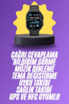 Ultra 3 Kordonlu Amoled Ekran Akıllı Saat Çok Fonksiyonlu Uyku ve Sağlık Takibi