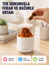 Ultrasonik Alev Efektli Aromaterapi Difüzörü USB Şarjlı ve Otomatik Kapanma Özellikli