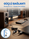 USB Bluetooth AUX Ses Adaptörü Kablosuz Müzik Aktarım Cihazı