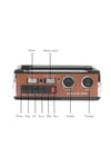 Usb fm radyo kaset çalar gri renk 2 yıl garantili nostaljik müzik kutusu - Elektronik