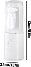 USB Şarjlı Fenerli Mini El Fanı 1200 mAh Taşınabilir Çanta Kamp ve Ofis Vantilatörü