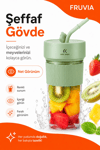 USB Şarjlı Mini Blender Meyve Sıkacağı Pipet Kapaklı Taşınabilir İçecek Haznesi