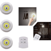 Uzaktan Kumandalı Yapışkanlı 3’lü Led Spot Lamba Bx40
