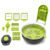 Vegetable Cutter Hazneli 9ın1 Çok Fonksiyonlu Sebze Dilimleyici - Kesici - Doğrayıcı Seti Dp-901 Bx40