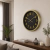 Vintage Klasik 60 x 60 Cm Metal Duvar Saati