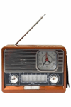 Vintage Nostaljik Radyo AUX USB SD Kart Girişli Şarjlı Bluetooth Bağlantılı