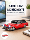 Vintage Tasarımlı LED Işıklı Bluetooth Hoparlör 10W