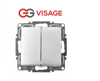 Visage Ambiance Gümüş Komütatör Anahtar Çerçevesiz - Priz ve Anahtar İçin Uyumlu Çerçeve