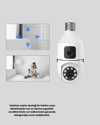 WiFi Ampul Güvenlik Kamerası 1080P Full HD Gece Görüşlü ve Hareket Algılamalı