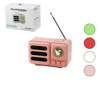 Wireless Hoparlör - Speaker - Radyo Işıklı Usb Şarjlı Renkli Kasa - Bronz Çerçeve Usb - Dc 5v - Tf Bx40
