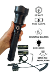 Wison Ws-5412 Tüfek Feneri, Geniş Açı Avcı El Feneri 20 Watt Bx40