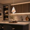 Yaprak Şekilli Beton Dokulu Salon / Oturma Odası Sarkıt Avize