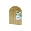 Yarım Daire  Çift Taraflı=düz - Kanallı Ahşap Bambu Sunum Tepsi 22x32cm Bx40