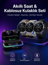 Yeni Nesil Akıllı Saat Ve Bluetooth Kulaklık Titreşim Bildirimleri Uyku Takibi