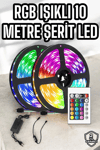 Yeni Nesil RGB Işıklı 10Metre Şerit LED Kumandalı Kullanım