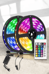 Yeni Nesil RGB Işıklı 10Metre Şerit LED Kumandalı Kullanım