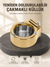 Yeniden Doldurulabilir Çakmaklı Küllük Dayanıklı Yapı