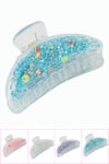 Yıldız Şeffaf Mandal Toka 8 cm