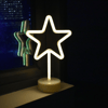 Yıldız Tasarımlı Neon Led Masa Ve Gece Lambası Dekoratif Işık Bx40