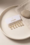 Yıldız Zirkon Taşlı Gold Renk Pirinç Set Küpe