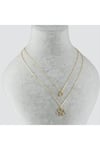 Yonca Figürlü İkili Kolye