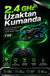 Yönsüz Mod Destekli Uzaktan Kumandalı Uçak Drone 2.4G Frekanslı Eğlenceli Oyuncak
