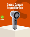 Yüksek Hızlı Şarjlı Fan | Kamp, Ofis ve Açık Hava İçin İdeal