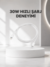 Yüksek Saflıkta Bakır Çekirdekli 30W Hızlı Şarj Kablosu